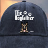 Officially Owned By A Dog - Dog Personalized Custom Vintage Washed Denim Baseball Cap - Father's Day, Gift For Dad, Pet Owners, Pet Lovers