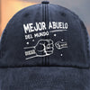 Gorra de Béisbol Personalizada de Mezclilla Vintage Lavada – Regalos de Cumpleaños Personalizados para Papá, Abuelo – Amado Por Ellos, Llamado Papá