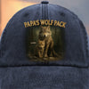 Custom Photo Vintage Washed Denim Baseball Cap - Personalized Birthday Gifts For Dad, Grandpa - Loyal Hearts In One Pack