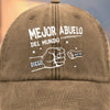 Gorra de Béisbol Personalizada de Mezclilla Vintage Lavada – Regalos de Cumpleaños Personalizados para Papá, Abuelo – Amado Por Ellos, Llamado Papá