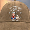 Custom Vintage Washed Denim Baseball Cap - Personalized Birthday Gifts For Dog Lovers, Dog Dad And Mom - Paws And Relax