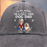 Custom Name Funny Dog Mom Gifts for Women - Personalized Washed Baseball Cap