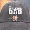 The Stroll Is Real - Family Personalized Custom Vintage Washed Denim Baseball Cap - Father's Day, Gift For Dad