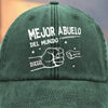 Gorra de Béisbol Personalizada de Mezclilla Vintage Lavada – Regalos de Cumpleaños Personalizados para Papá, Abuelo – Amado Por Ellos, Llamado Papá