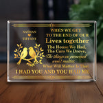 Custom Name Romantic Couple Gifts - Personalized Shaped Acrylic Plaque