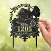 Custom Metal Garden Stake - Personalized Birthday Gifts For Mom, Dad, Kids - Where Love Lives Always