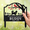 Custom Metal Garden Stake - Personalized Pet Memorial Sympathy Gifts For Dogs, Cats - Always Loved, Never Forgotten