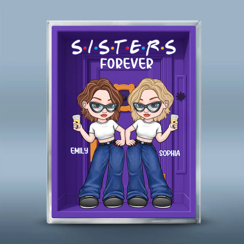 Custom Rectangle Shaped Acrylic Plaque - Personalized Best Friend Birthday Gifts For Women, Besties, Sisters, BFF - Besties Forever And Always