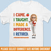 Custom Classroom Decor Unisex T-shirt, Premium T-shirt, Hoodie - Personalized Retirement Gifts For Teachers - Life After The Last Lesson