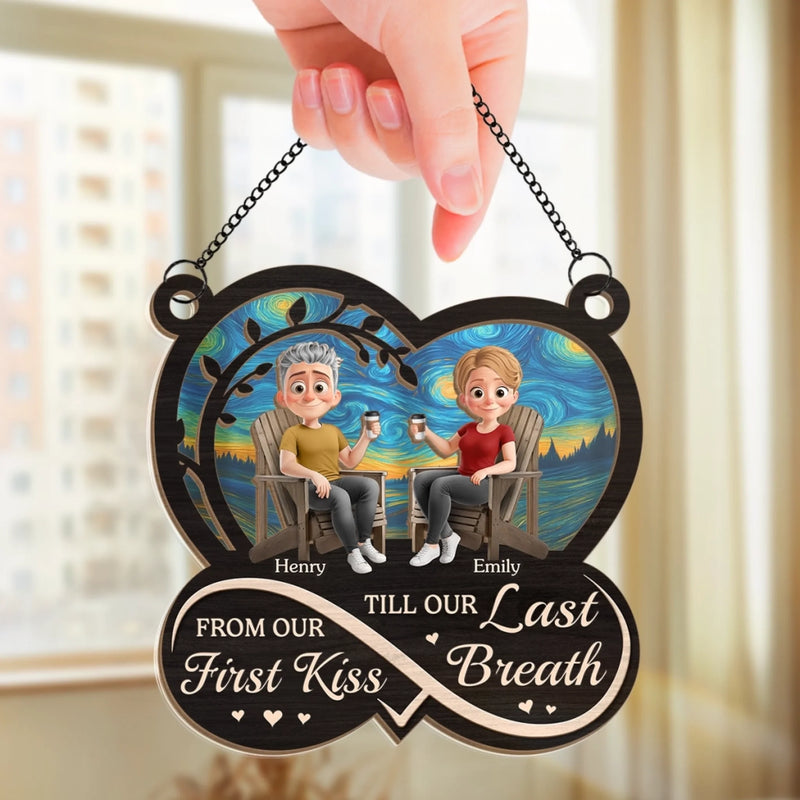 Custom Window Hanging Suncatcher Ornament - Personalized Anniversary Wedding Gifts For Husband And Wife, Him And Her - Always Us, Always Love