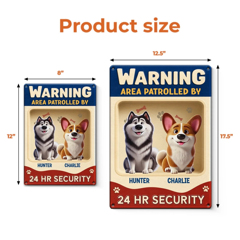 Custom Home Decor Metal Sign - Personalized  Birthday Gifts For Dog Lovers, Dog Dad And Mom - Enter At Your Own Risk