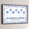Custom Horizontal Poster - Personalized Birthday Gifts For Mom, Grandma - Grandma's Garden