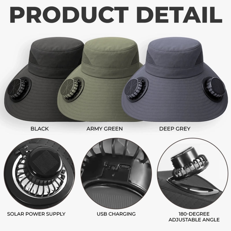 Custom Hat With Fans Solar Power - Personalized Garden Gifts For Gardeners, Mom, Grandma - Garden Of Love And Legacy