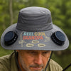 Custom Hat With Fans Solar Power - Personalized Birthday Fishing Gifts For Fisherman, Dad, Grandpa - Reel Cool Grandpa