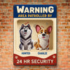 Custom Home Decor Metal Sign - Personalized  Birthday Gifts For Dog Lovers, Dog Dad And Mom - Enter At Your Own Risk