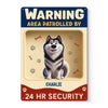 Custom Home Decor Metal Sign - Personalized  Birthday Gifts For Dog Lovers, Dog Dad And Mom - Enter At Your Own Risk