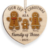 Custom Wood Ornament - Personalized Christmas Birthday Gifts For Mom, Dad, Kids - Celebrating Our First Christmas Together