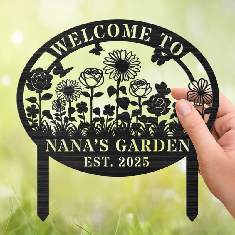 Custom Metal Garden Stake - Personalized Birthday Gifts For Mom, Grandma - Where Love Grows Daily