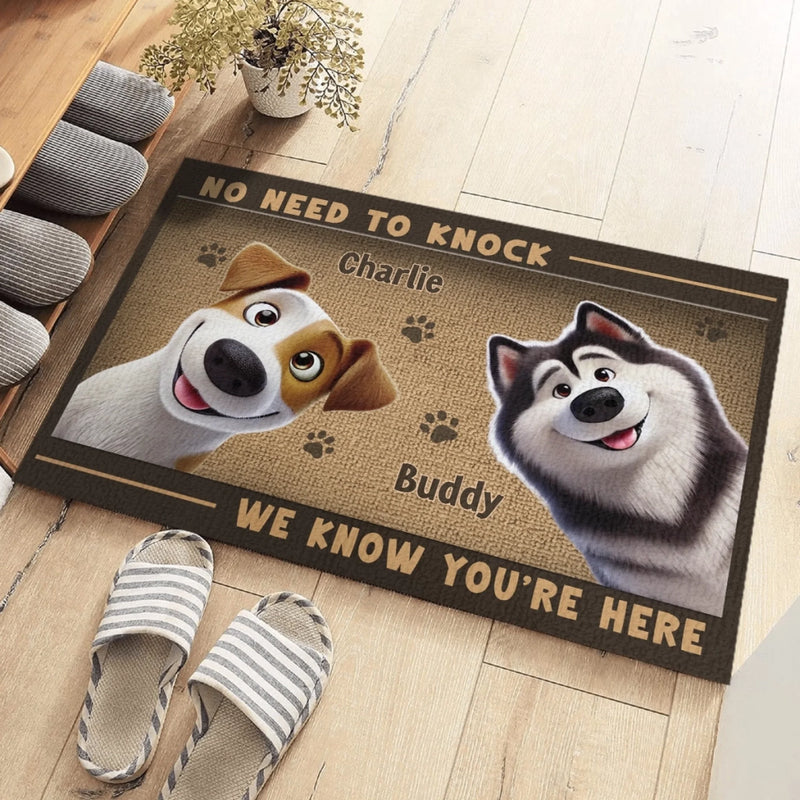 Custom Home Decor Decorative Mat - Personalized Birthday Gifts For Dog Lovers, Dog Dad And Mom - Spoilin’ My Pup Daily