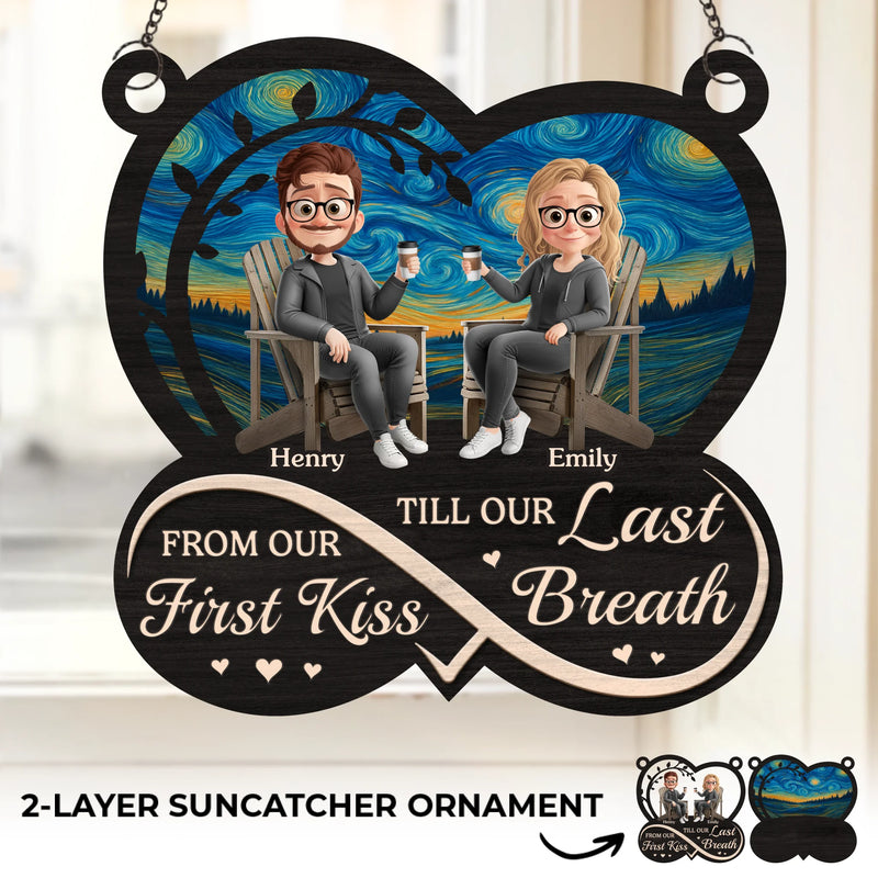 Custom Window Hanging Suncatcher Ornament - Personalized Anniversary Wedding Gifts For Husband And Wife, Him And Her - Always Us, Always Love