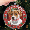 Custom Photo Metal Ornament - Personalized  Christmas Birthday Gifts For Dog Cat Lovers, Dog Dad And Mom, Cat Owners - New Paws, New Joy