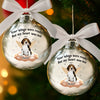 Custom Photo Ornament Ball - Personalized Pet Memorial Sympathy Gifts For Dogs, Cats - Angel Paws Watching Over Me