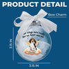 Custom Photo Ornament Ball - Personalized Pet Memorial Sympathy Gifts For Dogs, Cats - Angel Paws Watching Over Me