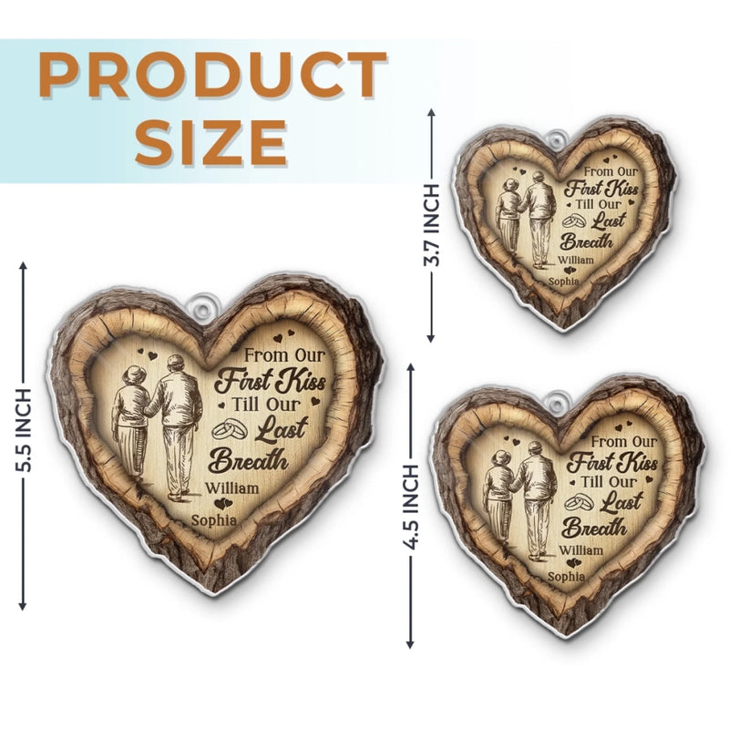 Custom Name Romantic Couple Gifts - Personalized Ornament