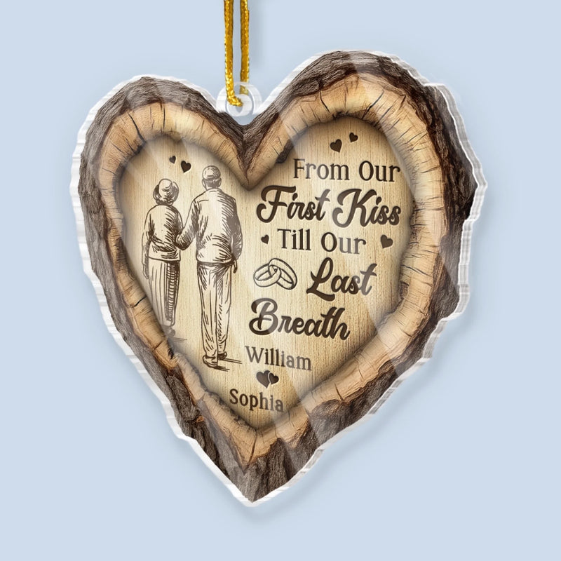 Custom Name Romantic Couple Gifts - Personalized Ornament