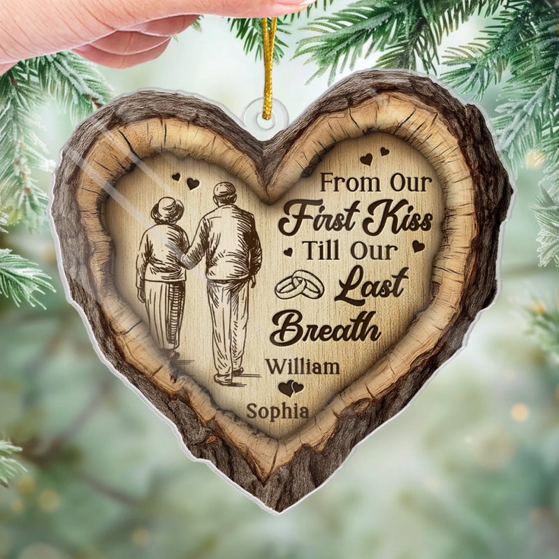 Custom Name Romantic Couple Gifts - Personalized Ornament