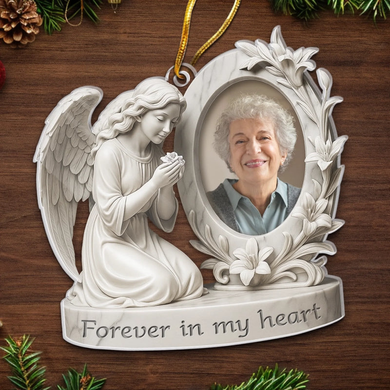 Custom Photo Acrylic Ornament - Personalized Memorial Sympathy Gifts For Loss Of Mom, Dad - A Beautiful Soul Remembered