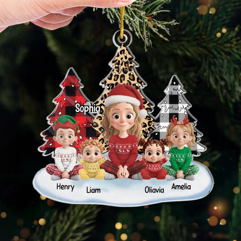 Custom Name Christmas Gifts for Families - Personalized Ornament