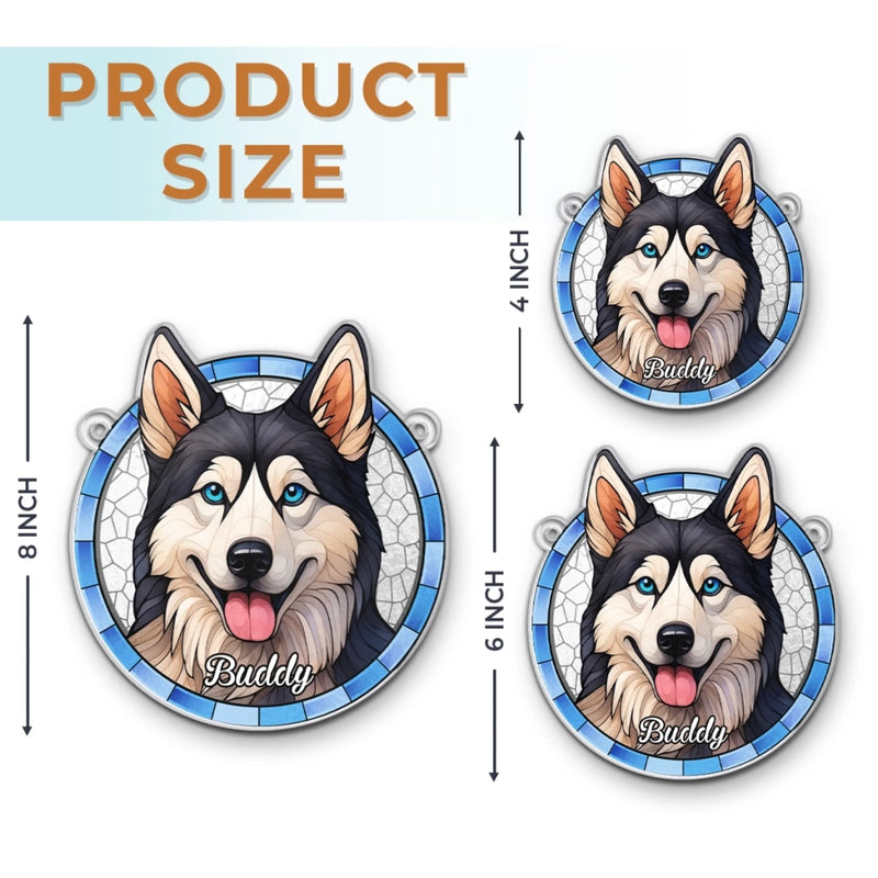 Custom Photo Window Hanging Suncatcher Ornament - Personalized Pet Memorial Sympathy Gifts For Dogs, Cats - Every Day Is A Pet Day