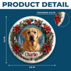 Custom Photo Ceramic Ornament - Personalized Pet Memorial Sympathy Gifts For Dogs, Cats - Forever Loved Never Forgotten