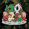 Custom Acrylic Ornament - Personalized Christmas Birthday Gifts For Mom, Dad, Kids - Our Christmas Crew