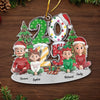 Custom Acrylic Ornament - Personalized Christmas Birthday Gifts For Mom, Dad, Kids - Our Christmas Crew
