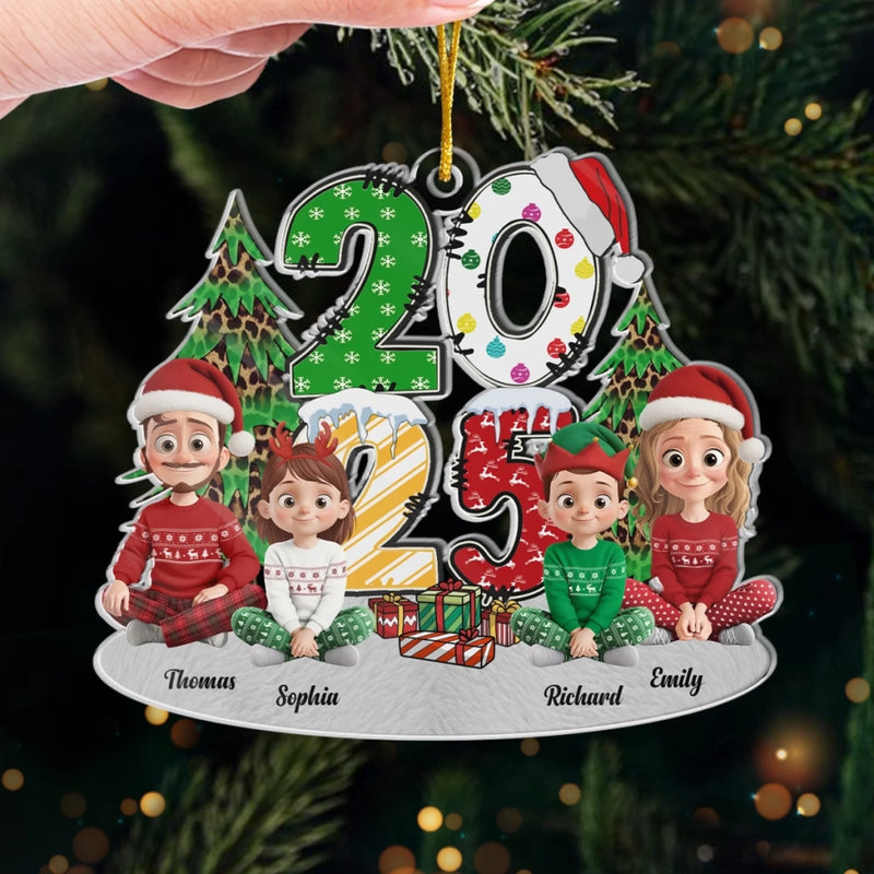 Custom Name Christmas Family Gifts - Personalized Ornament