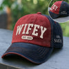 Custom Embroidered Effect Washed Denim Baseball Cap - Personalized Anniversary Wedding Gifts For Husband And Wife, Him And Her - Married Life, Best Life