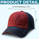 Custom Man and His Cat Gifts for Cat Lovers - Personalized Printed Front & Side Washed Cap