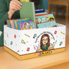 Custom Classroom Decor Book Storage Organizer - Personalized Back To School Gifts For Teachers - Teach Them, Love Them, Watch Them Grow