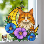 Custom Pet Photo Cat Lover Gifts - Personalized Acrylic Suncatcher Ornament