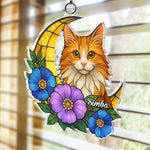 Custom Pet Photo Cat Lover Gifts - Personalized Acrylic Suncatcher Ornament