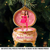 Custom Photo Acrylic Ornament - Personalized Christmas Best Friend Birthday Gifts For Women, Besties, Sisters, BFF - Forever Besties In Pink