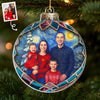 Custom Photo Acrylic Ornament - Personalized Christmas Birthday Gifts For Mom, Dad, Kids - Our Starry Christmas