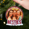 Custom Photo Funny Caricature Acrylic Ornament - Personalized Christmas Best Friend Birthday Gifts For Women, Besties, Sisters, BFF - Forever Connected