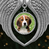 Custom Photo Metal Angel Wings Ornament - Personalized Pet Memorial Sympathy Gifts For Dogs, Cats - Forever Loved, Never Forgotten