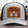Custom Shaped Leather Patch Hat - Personalized Birthday Gifts For Dog Lovers, Dog Dad And Mom - Treat Dealer