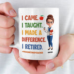 Custom Name Retired Teacher Gifts - Personalized Mugs
