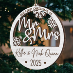 Custom Name First Christmas Gifts for Couples - Personalized Ornament