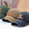 Custom Vintage Washed Denim Baseball Cap - Personalized Birthday Gifts For Dog Lovers, Dog Dad And Mom - Bark Side Forever